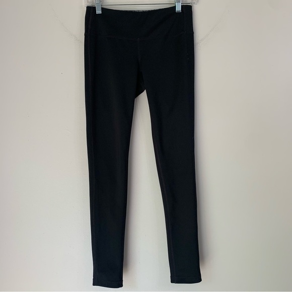 ATHLETA REVERSIBLE LEGGINGS Black and Gray sport running lightweight Size Small - Picture 5 of 9